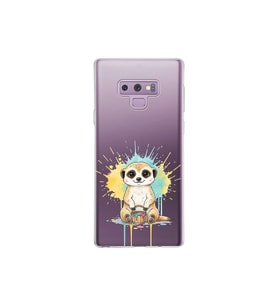 Samsung Galaxy Note 9 ile Uyumlu Splash Mirket Tasarımlı Şeffaf Silikon Kılıf