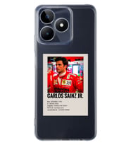 Realme C53 Uyumlu Carlos Sainz Desenli Şeffaf Telefon Kılıfı