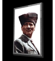 Atatürk Cam Tablo 4 mm Dayanıklı Temperli Cam