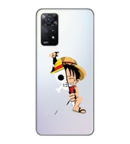 Xiaomi Redmi Note 11 PRO Uyumlu One Piece Luffy Tasarımlı Şeffaf Telefon Kılıfı