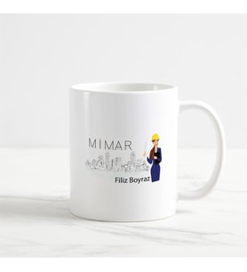 Mimar Kupa Bardak (3. Tasarım) (Beyaz)