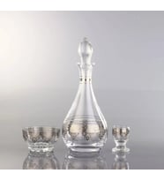 187-309 ZEMZEM TAKIMI BY MERVE PLATİN DEKOR 8 PARÇA 6 KİŞİLİK