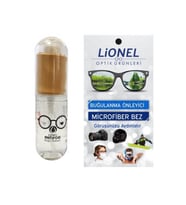 Lionel Antifog Gözlük Camı Buğu Buhar Önleyici Mikrofiber Bez + Sprey 30 ml