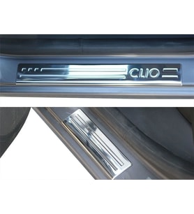 Renault Clio Uyumlu 4 Sport Tourer Kapı Eşiği 4 Parça Krom 2013-2019