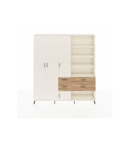 Arges Dolap 14 Raflı 4 Çekmeceli 4 Kapaklı 220x30x243 Aytaşı-Aytaşı/Çam