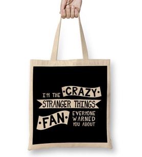 The Crazy Stranger Things Fan Everyone Warned You About Bez Çanta Uzun Saplı