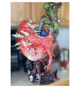 Doom Slayer Figür Doomguy Obje Doom Cacodemon Figür 65CM Dev Boy