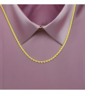 Zarafetin Burgusu: Parlak Altın Renginde 60 cm 1. Sınıf Çelik Kadın Kolyesi (Gold)