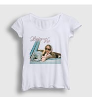 Presmono Kadın Beyaz Deja Vu Olivia Rodrigo T-Shirt 553218tt