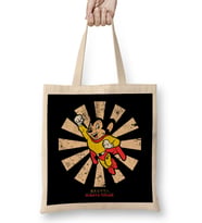 Mighty Mouse Retro Japanese Bez Çanta Uzun Saplı