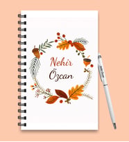 Kişiye Özel Ahşap Defter Kalem Hediye Seti 97
