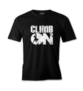 Climb On Siyah Erkek Tshirt