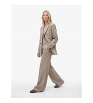 Koton Kruvaze Yaka Bej Kadın Blazer Ceket 6SAK50016UW