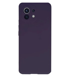 Newface Xiaomi Mi 11 Kılıf Nano içi Kadife Silikon - Mor