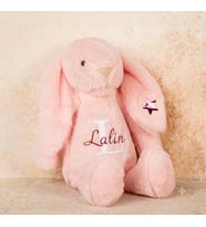 Kişiye Özel İsimli Peluş Oyuncak Tavşan - Uyku Arkadaşı - Peluş Tavşan - Kişiselleştirilebilir Peluş
