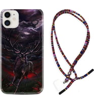 Apple iPhone 11 12 13 Mini Kılıf Boyun Asklı Rasta Silikon Dark Deer 1786