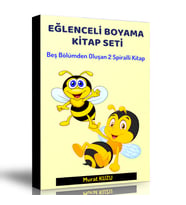 Eğlenceli Boyama Kitap Seti (2 Spiralli Kitap)