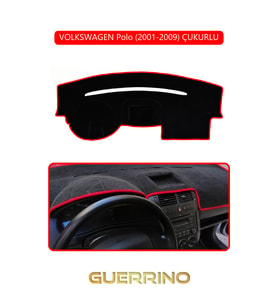 VOLKSWAGEN Polo (2001-2009) ÇUKURLUTORPİDO KORUMA HALISI KIRMIZI KENAR