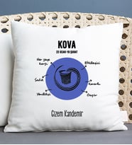 Kişiye Özel Kova Burcuna Hediye Kare Yastık