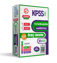 2024 KPSS Lisans Vatandaşlığın Manifestosu Dijital Çözümlü 20li Branş Denemesi