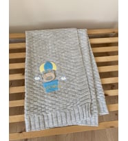 Triko Şeker Bebek Battaniyesi Gri