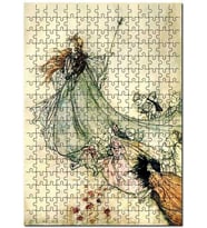 Cakapuzzle Peri Masalı Prenses Cüceler Puzzle Yapboz MDF (Ahşap) (120 Parça)