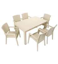 Mandella Elit Rattan 90x150 Zeus Koltuk Masa Takımı ÇÖLBEJİ