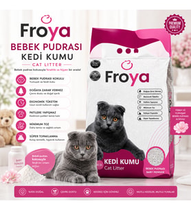 Froya Bebek Pudrası Kokulu Kumu 10 Lt Orta Taneli Topaklanan Tozsuz Kumu