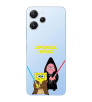 Xiaomi REDMI 12 Uyumlu Sunger Bob Star Wars Desenli Şeffaf Telefon Kılıfı
