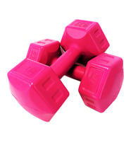 ECGSPOR 3 KG Dambıl Seti Fitness ve Ağırlık Seti Fuşya