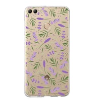 PrintiFy Huawei Y9 2018 ile Uyumlu 1mm Slim Fit Water Color 3 Baskılı Şeffaf  Kılıf