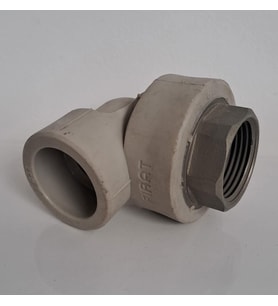 PPRC DİŞİ DİRSEK Ø32x1" ALTI KÖŞE ( FIRAT ) GRİ