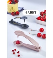 4 Adet Çekirdek Çıkarma Aparatı - Yeşil Siyah Zeytin, Vişne, Kiraz Çekirdeği Çıkarıcı