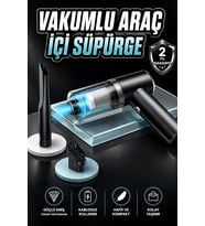 Araç İçi Süpürge Vakumlu Şarjlı Süpürge Filtreli