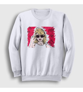 Presmono Unisex Beyaz 1989 Taylor Swift Sweatshirt 309988tt