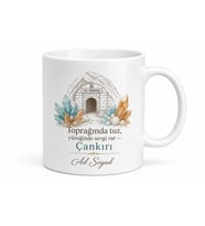 Çankırı Tuz Temalı Kişiye Özel Memleket Kupa Bardak Hediye