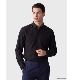LCWAIKIKI Classic Kahverengi Standart Kalıp Poplin Erkek Gömlek