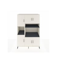 Kronos Dolap 9 Raflı 6 Kapaklı 132x59x195 Aytaşı-Aytaşı/Antrasit