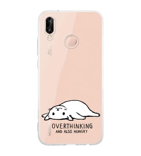 Huawei P20 Lite Uyumlu Baskılı Yumuşak Silikon Şeffaf Telefon Kılıfı
