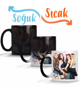 Blackpink Grup Sihirli Kupa Bardak Porselen