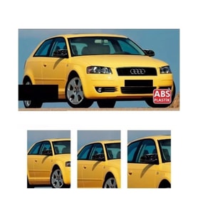 Audi A3 8p Makyajlı 2008-2012 Batman Parlak Siyah Ayna Kapağı