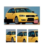 Audi A3 8p Makyajlı 2008-2012 Batman Parlak Siyah Ayna Kapağı