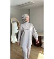 OLİVİA KADIN MEVSİMLİK PENYE ALT ÜST SPOR VE RAHAT TESETTÜR İKİLİ TAKIM