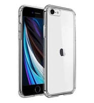 Uyumlu Model Apple iPhone 8 Kılıf Şeffaf Silikon Hibrit Case (Renksiz)