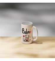 Balım Yazılı Ayıcıklı Kupa - Sevgiliye Hediye Kahve Kupası