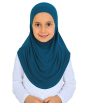 Kız Çocuk Hazır Başörtüsü Pratik Penye Şal Tesettür Giyim