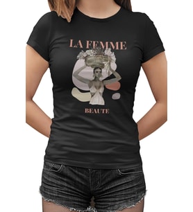 La Beauté Siyah Kadın Tshirt