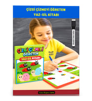 Çizgi Çizmeyi Öğreten YAZ-SİL Kitabı