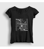 Presmono Kadın Siyah Nbhd The Neighbourhood T-Shirt 176253tt
