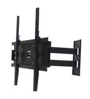 Powermaster PWR-H41 22''-55'' Çift Kollu Kilitli Hareketli Duvar Askı Aparatı (Siyah)